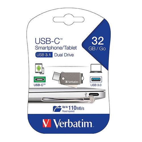 VERBATIM ON THE GO TYPE C TO Usb Drive 32Gb