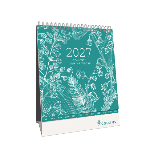 COLLINS CALENDAR 220MM X 175MM MIRA DESK (Pre-Order Now for 2027) ** ETA 30/9/2026 **