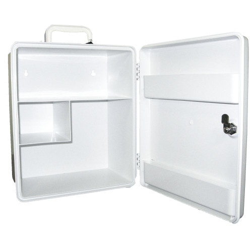 AEROCASE Large White Plastic Cabinet with Key Latch 32 x 37 x 18cm