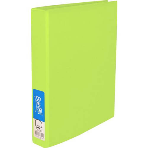 Bantex Fruits Binder A4 3D Ring 25mm PVC Lime