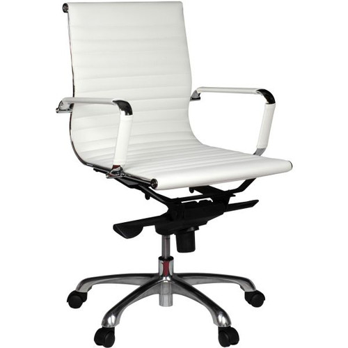 AERO MEDIUM BACK EXECUTIVE CHAIR, WHITE PU