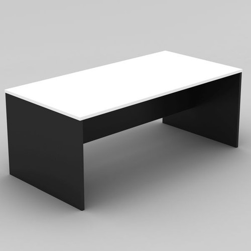 OM Classic Straight Desk 720Hx1500Wx900mmD White and Charcoal