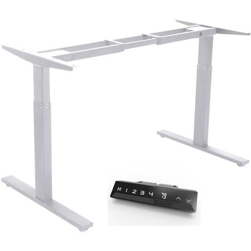 Infinity Electric Height Height Adjustable Desk Frame 2 Stage Leg 2 Motor White