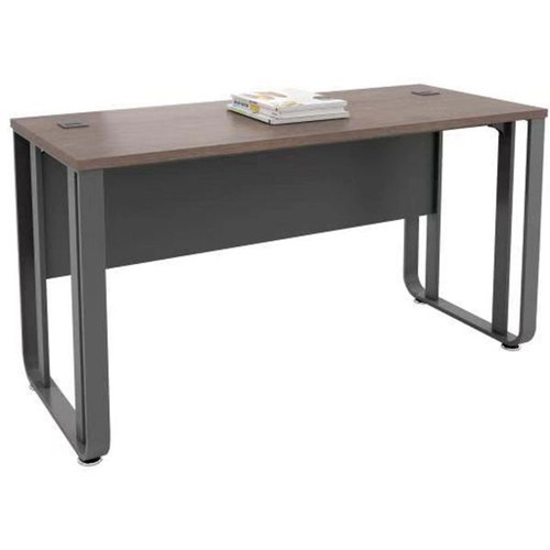 OM Premiere Rectangular Desk 1500W x 750D x 720mmH Regal Walnut / Charcoal