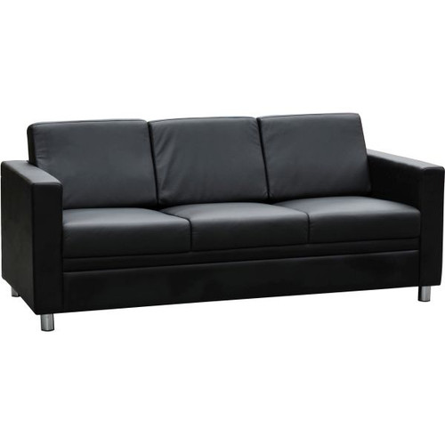 MARCUS LEATHER LOUNGE W 1860 x H 820 x D 840mm Black