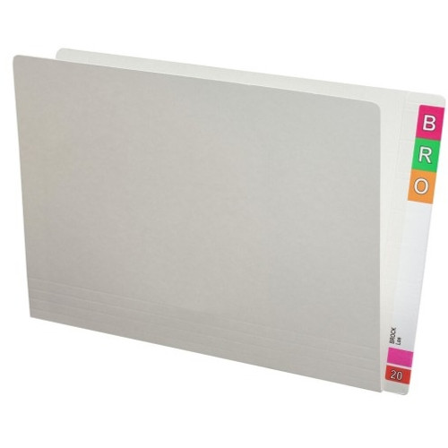 Avery White Shelf Lateral File 242 x 367 mm Foolscap Extra Heavyweight 300gsm 35mm Expansion - Box of 100