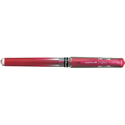 UNIBALL SIGNO BROAD ROLLERBALL Gel Metallic Red