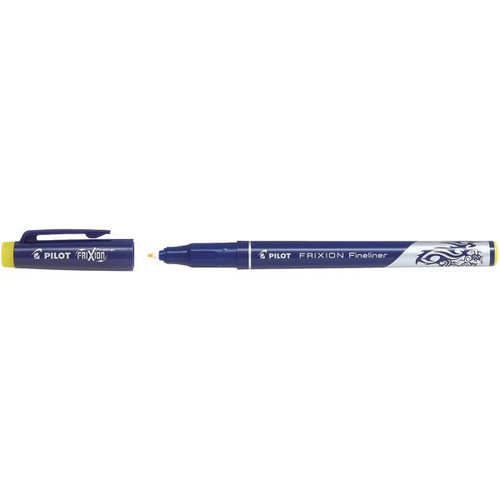 Pilot Frixion Fineliner Pen Erasable Fine Medium 0.45mm Yellow