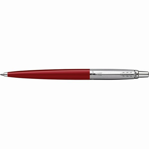 Parker Jotter Originals Ballpoint Pen Red Barrel Stainless Clip Refill Blue