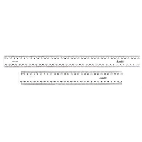 Bantex Plastic Ruler 40cm Clear