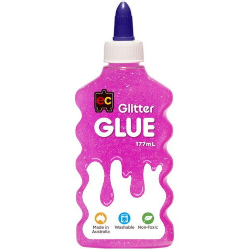 EC Glitter Glue 177ml Pink *** While Stocks Last ***