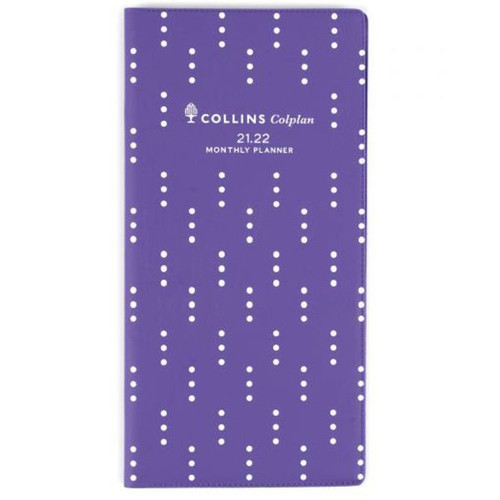 Collins Colplan Planner B6/7 Month To View 176x88mm 2 Years Purple