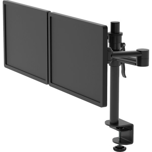 PLUTO DUAL MONITOR ARM BLACK P-QD-B
