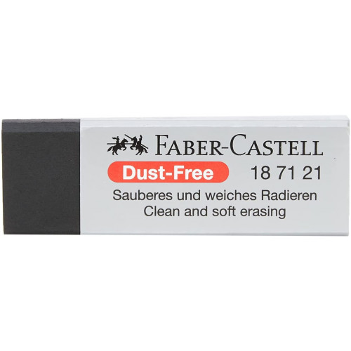 Faber-Castell Eraser Dust Free Pencil Eraser Large, Black