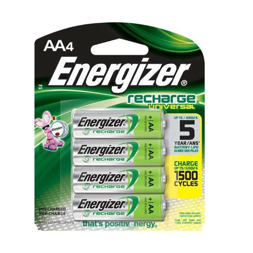 ENERGIZER AA RECHARGEABLE BATTERIES PK4