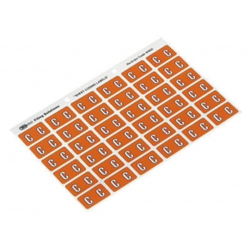 AVERY ALPHABETICAL 'C' SIDE TAB COLOUR CODING LABELS 25 x 38 mm, 180/Pack