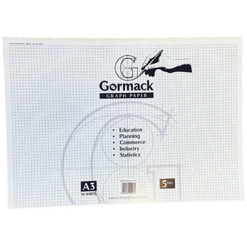 GORMACK GRAPH PAD A3 5MM 021XB