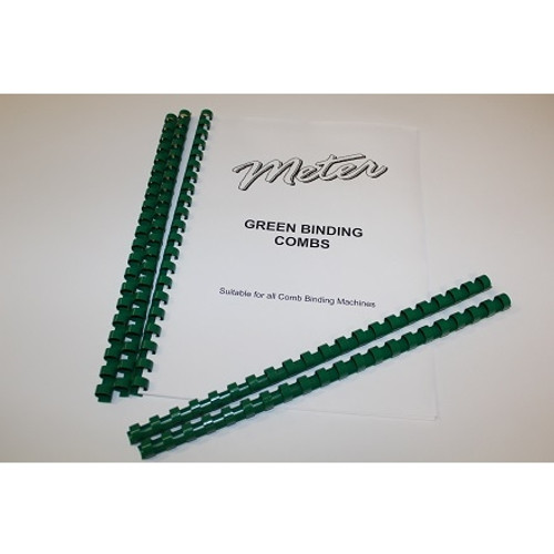 6MM GREEN BINDING COMBS BOX 100 21 RING