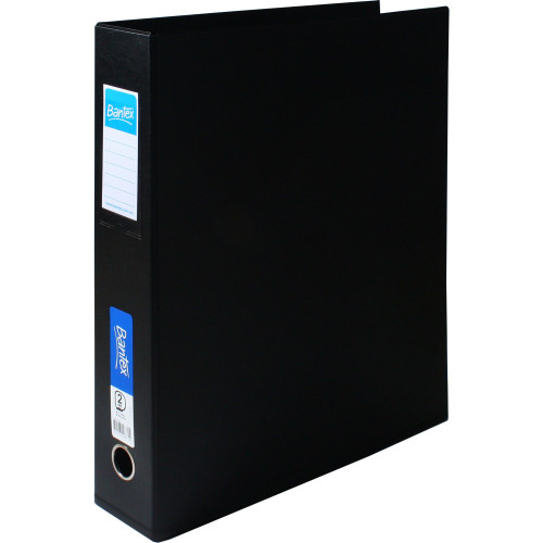 BANTEX PVC BINDERS A3 2 'D' 65mm Portrait Black