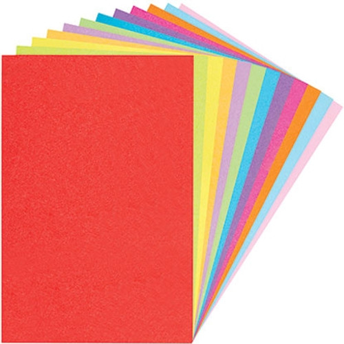 A3 Coloured Paper Neon & Brights Assorted Colours and Weights 75gsm & 120gsm - Pack of 500 Sheets