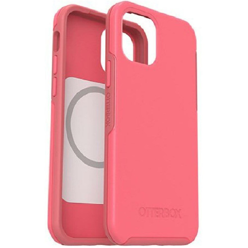 OtterBox Symmetry+ MagSafe Apple iPhone 12 / iPhone 12 Pro Case Tea Petal Pink - (77-80494), Antimicrobial, DROP+ 3X Military Standard