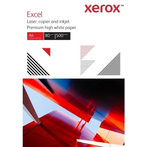 Xerox Excel A4 Copy Laser Paper 170 CIE 80gsm FSC 500 Sheets Carton of 5 Reams