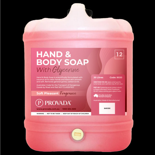Provada Pink Hand & Body Soap with Glycerine 20L