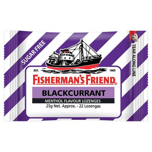 FISHERMANS FRND BLACKCURRENT SUGAR FREE LOZENGES 25GM