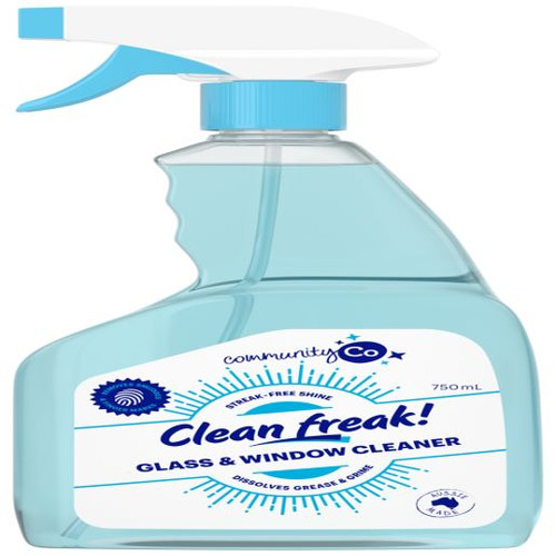 COMMUNITY CO CLEAN FREAK GLASS & WINDOW SPRAY 750ML