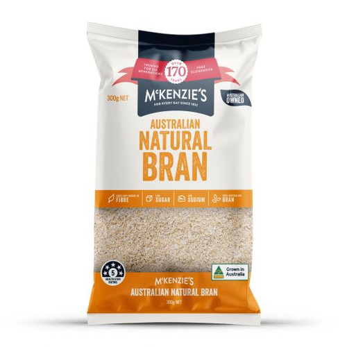 MCKENZIES NATURAL BRAN 300GM