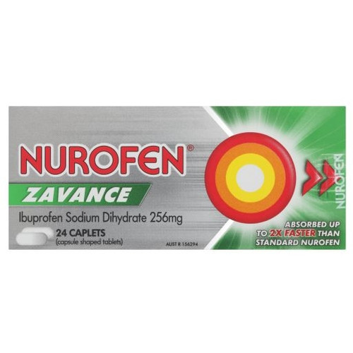NUROFEN ZAVANCE CAPLETS 24'S