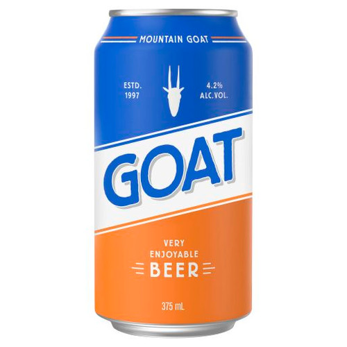 GOAT LAGER BEER CAN 4.2% 375ML (Carton of 24)