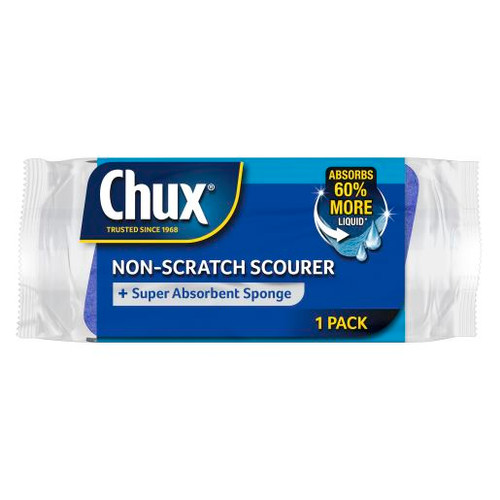 CHUX NO SCRATCH SCOURER SPONGE 1PK