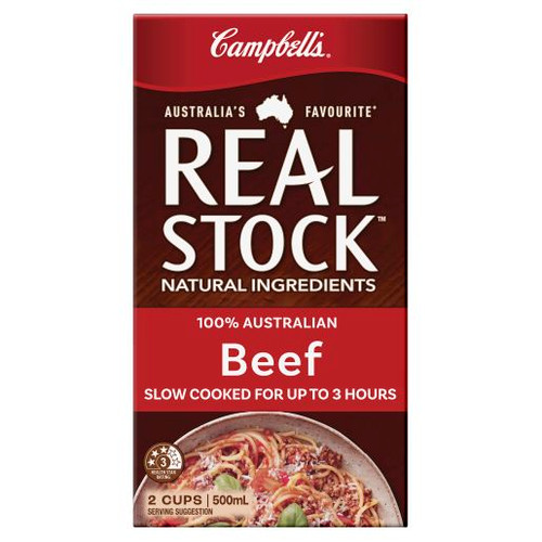CAMPBELLS REAL STOCK BEEF 500ML
