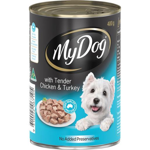 MY DOG TENDER CHICKEN & TURKEY DOG FOOD 400GM