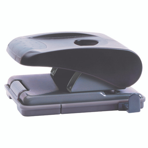 MARBIG 2 HOLE PUNCH Med 20Sht Cap Black