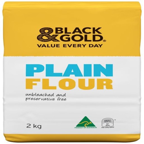 BLACK & GOLD PLAIN FLOUR 2KG