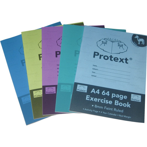 PROTEXT EXERCISE BOOK A4 8mm Ruled 64pgs - Horse