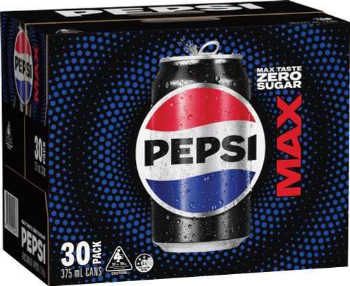 PEPSI MAX CANS 375ml Pack 30