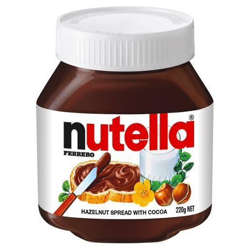 NUTELLA HAZELNUT CHOCOLATE SPREAD 220GM