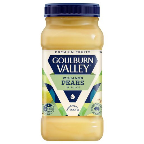 GOULBURN VALLEY SLICED PEAR 700GM
