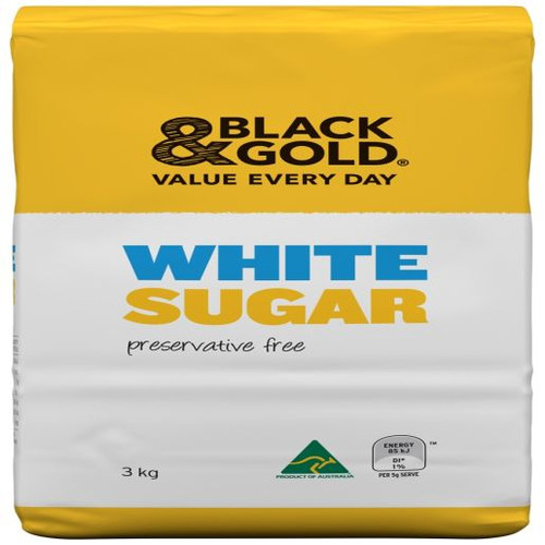 BLACK & GOLD SUGAR WHITE 3KG