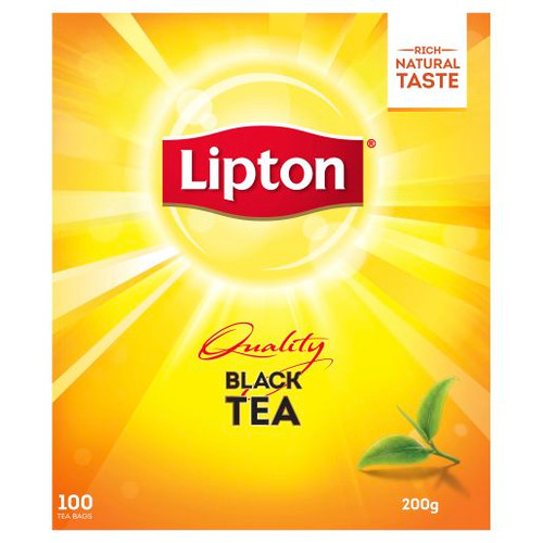 LIPTON TEA BAGS QUALITY BLACK 200GM 100S