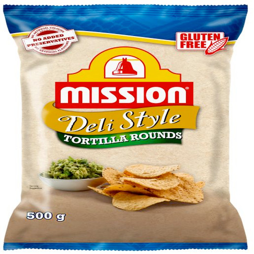 MISSION DELI STYLE TORTILLA CORN CHIPS 500GM