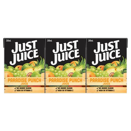 JUST JUICE PARADISE PUNCH 6 PACK 6X200ML