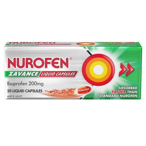 NUROFEN ZAVANCE LIQUID CAPSULES 20S