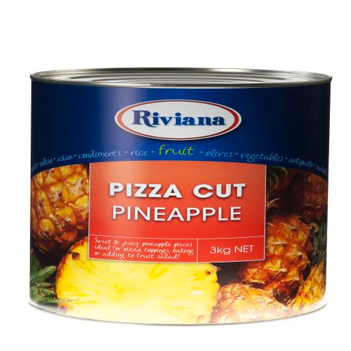 RIVIANA PIZZA CUT PINEAPPLE 3KG