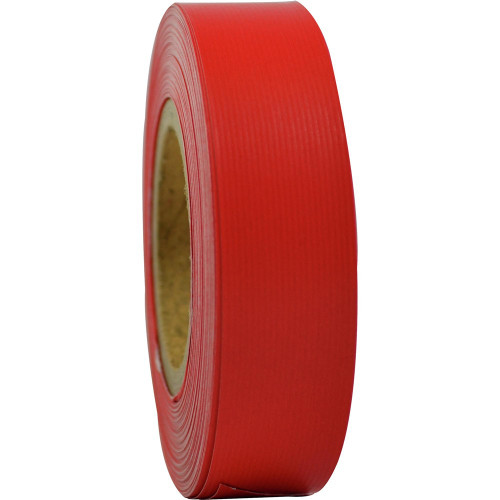 RAINBOW STRIPPING ROLL RIBBED 25mmx30m Red