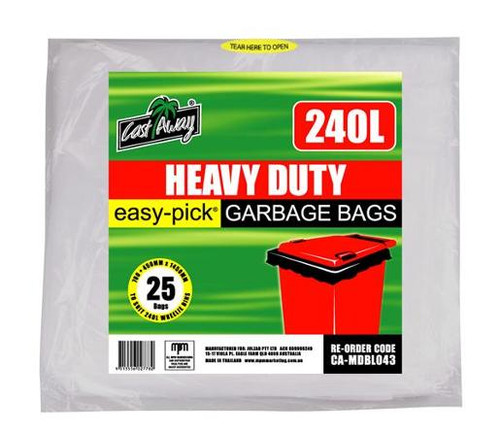 CAST AWAY GARBAGE BAG CA-MDBL043 25S