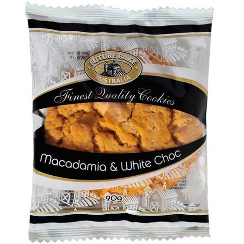 FUTURE BAKE MACADAMIA & WHITE CHOCOLATE COOKIE 90GM (Carton of 12)
